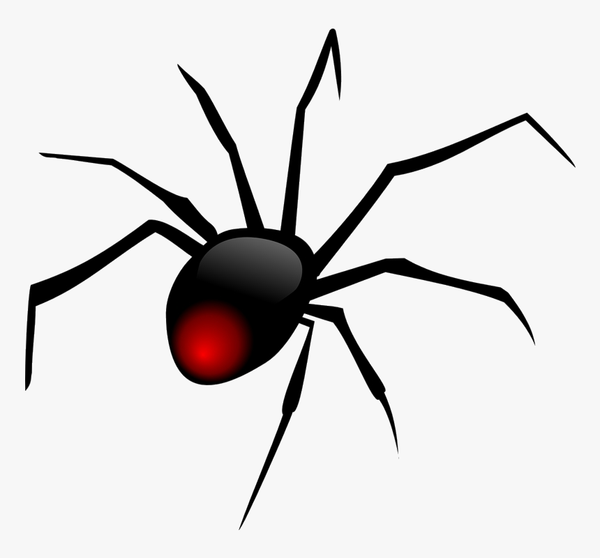Spider Black Widow Clip Art Clipart Transparent Png - Spider Clipart Png, Png Download, Free Download