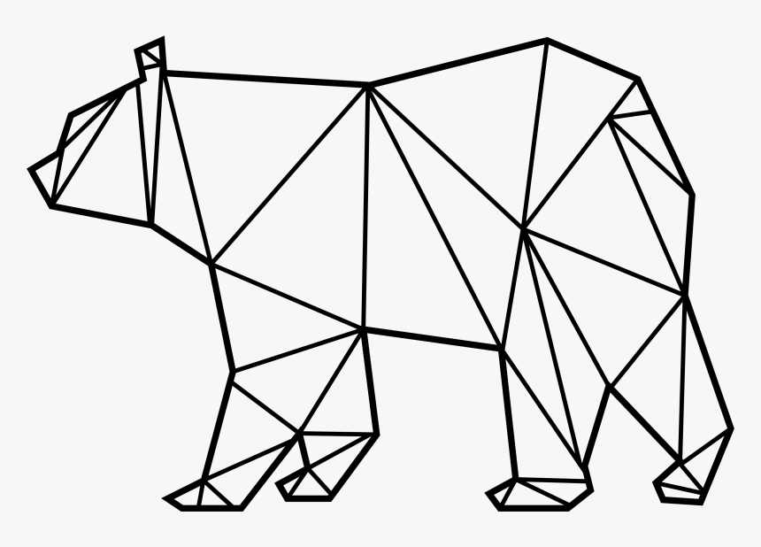 Transparent Geometric Polar Bear, HD Png Download, Free Download