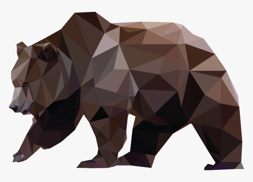 California Bear Abstract, HD Png Download, Free Download