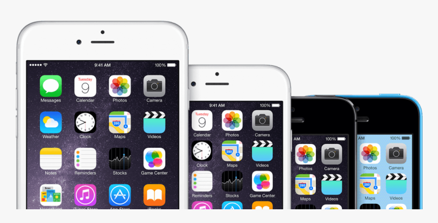 4 Iphones Side By Side - Iphone Ipad Ipod, HD Png Download, Free Download