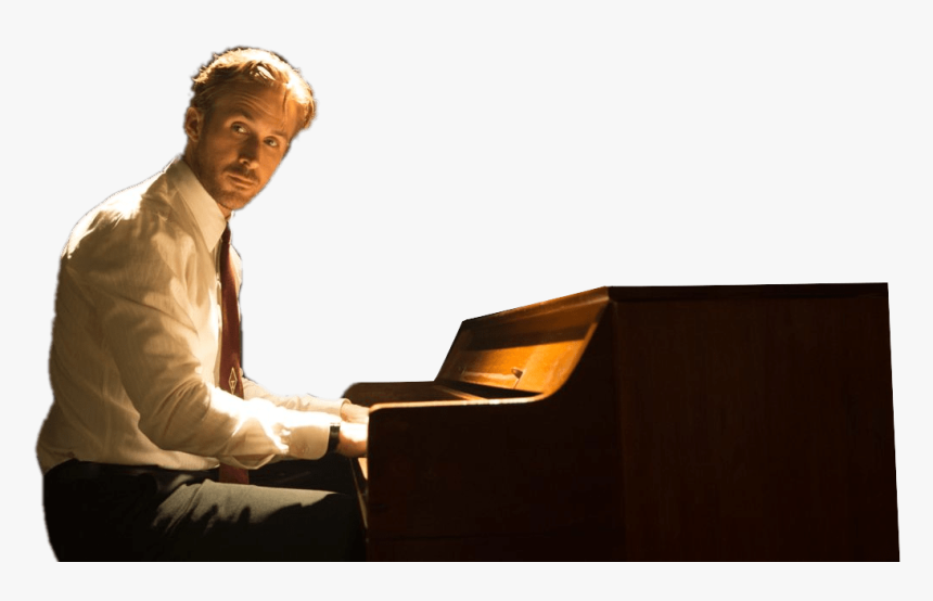 La La Land Png - Ryan Gosling Playing Piano, Transparent Png, Free Download