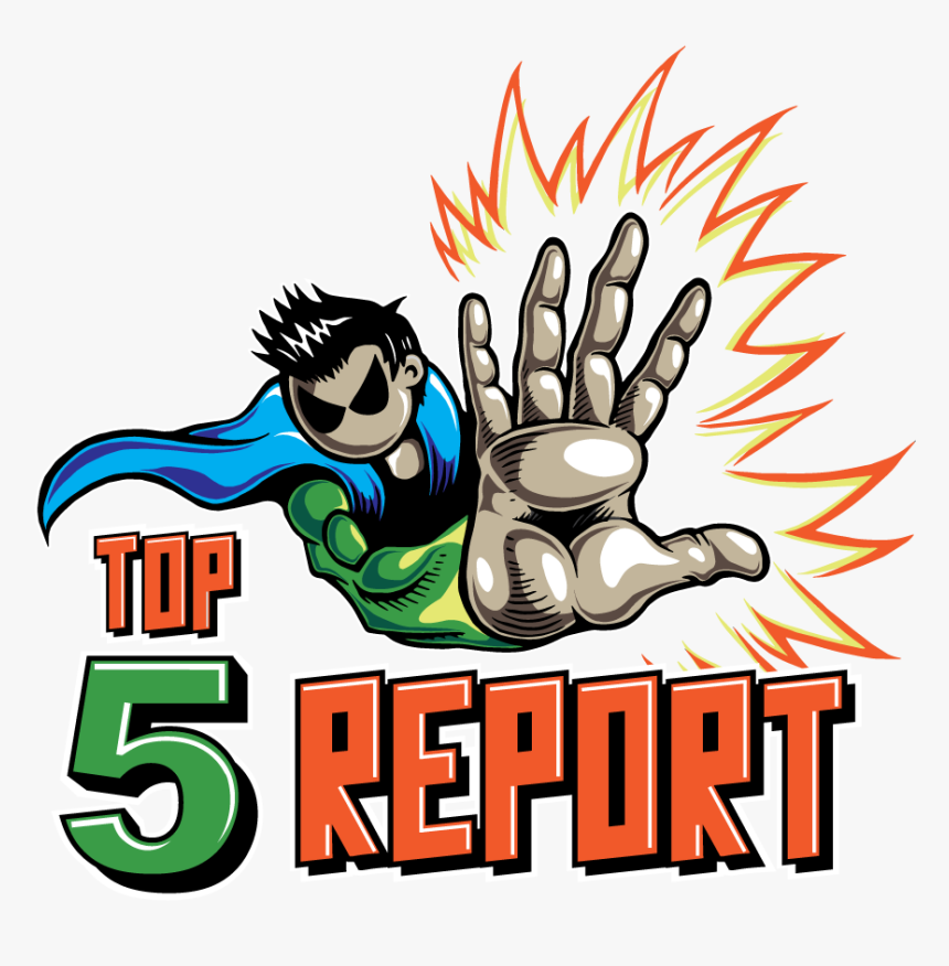 Top Five Report - Cartoon, HD Png Download, Free Download