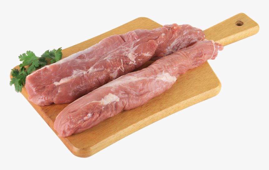 Board With Meat And Parsley Png Clipart - High Resolution Pork Meat, Transparent Png, Free Download