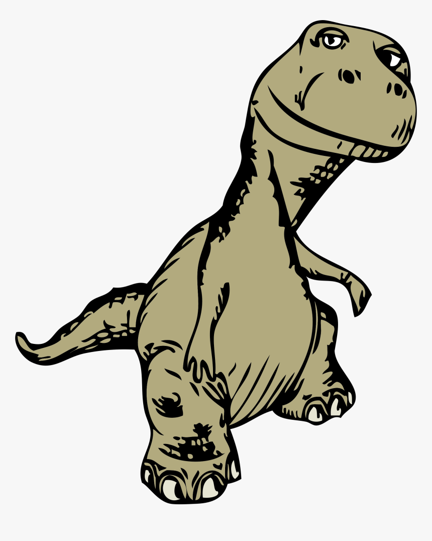 Trex Clipart T Rex - Moving Dinosaur Clipart, HD Png Download, Free Download