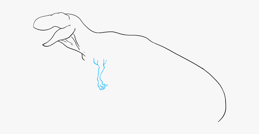 How To Draw Tyrannosaurus Rex - Sketch, HD Png Download, Free Download