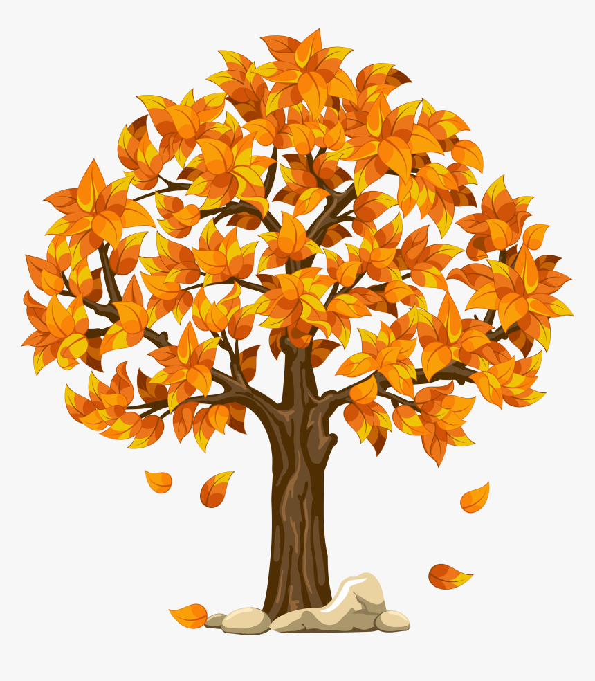 Fall Handprint Tree Clipart - Autumn Tree Clipart, HD Png Download, Free Download