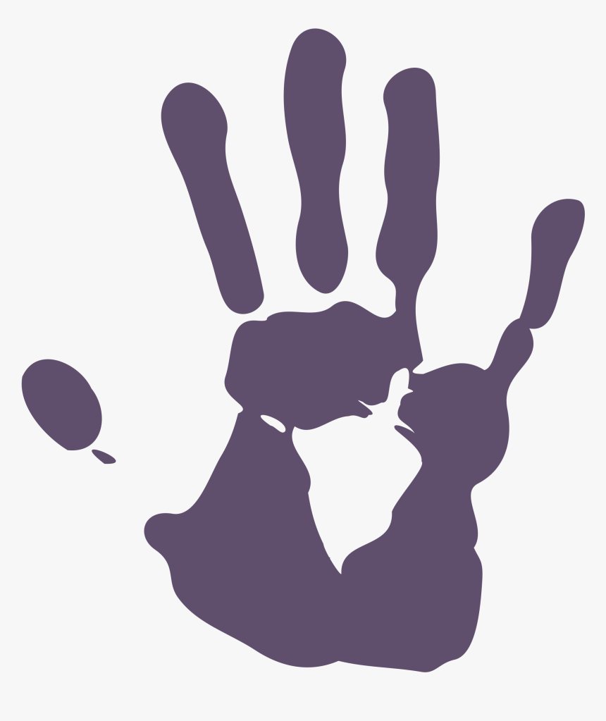 Handprint Clipart Palm Print - Hand Palm Png, Transparent Png, Free Download