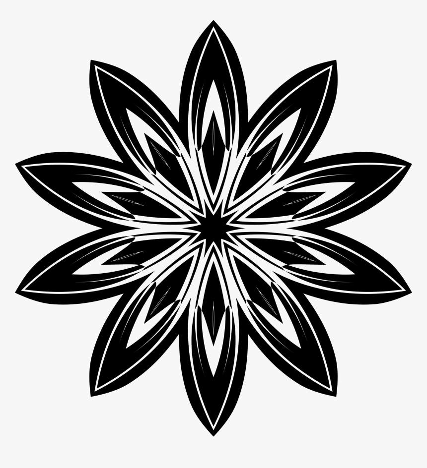 Wdf Europe Youth Cup Flower Silhouette Clip Art - Mandala Stencils, HD Png Download, Free Download