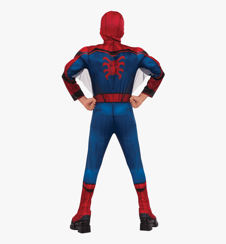 Kids Deluxe Spider-man Homecoming Costume - Deluxe Spiderman Costume, HD Png Download, Free Download