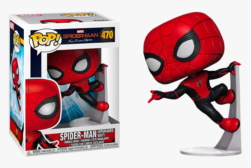 Far From Home Spider-Man Upgraded Suit Spider - Funko Pop 2019, Toy NUEVO 