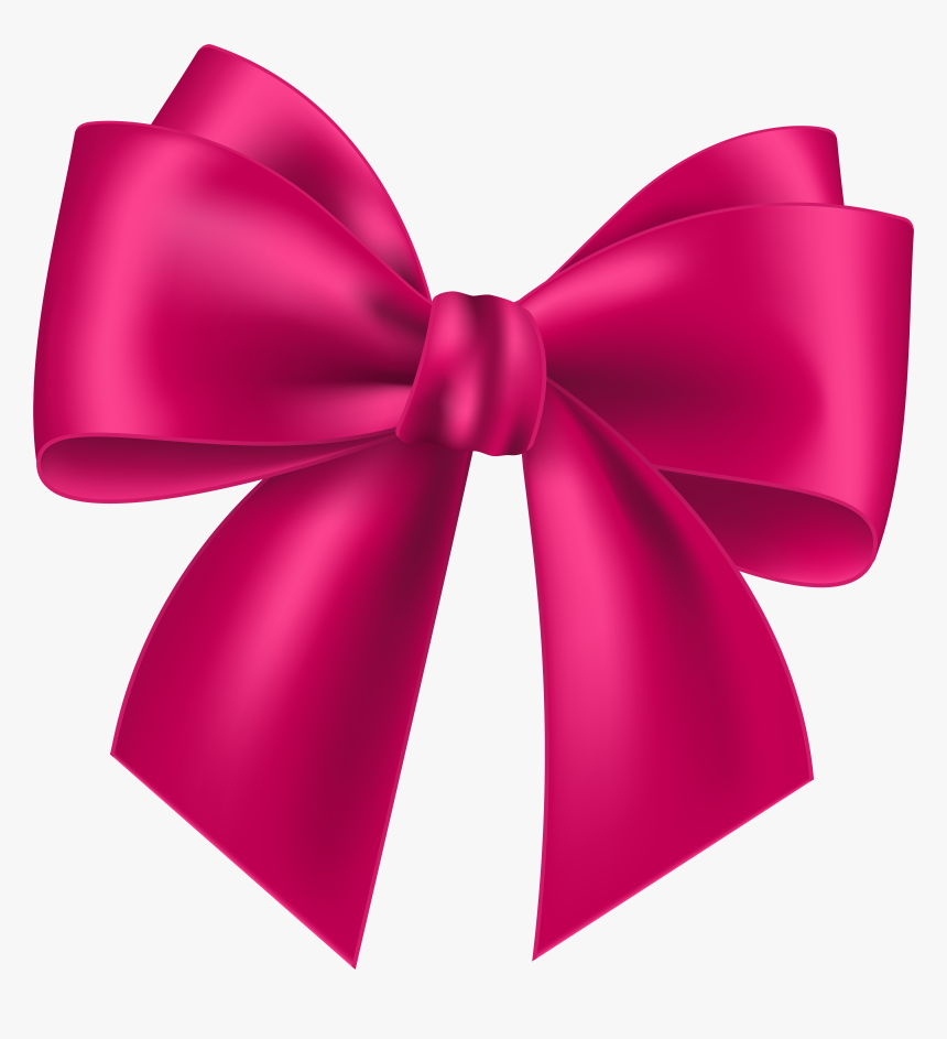 Pink Clip Art - Transparent Background Pink Bow Png, Png Download, Free Download