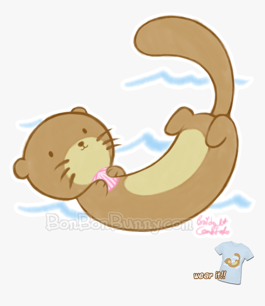 Transparent Otter Clipart - Pop Art Otter Cute, HD Png Download, Free Download