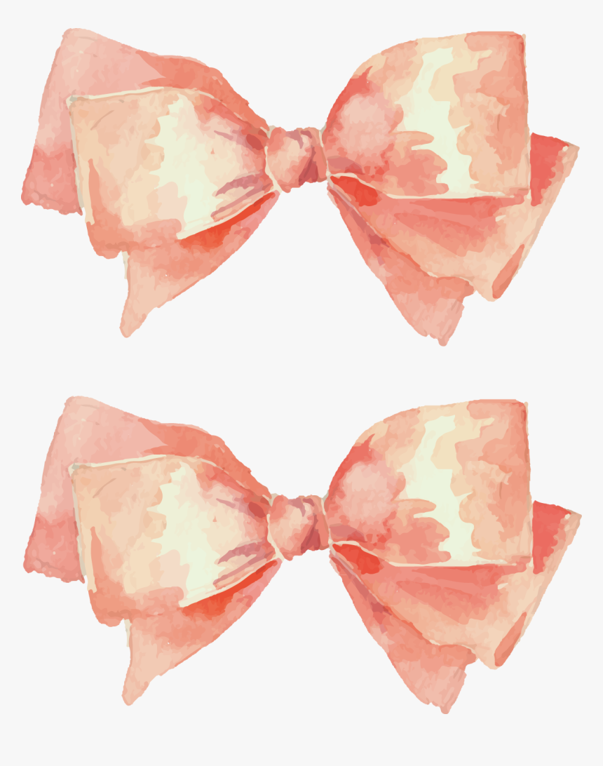 Watercolor Painting Illustration - Watercolor Bow Tie Png, Transparent Png, Free Download