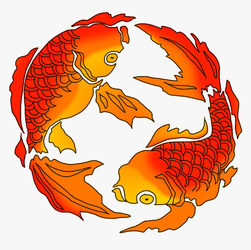 Colorful Koi Fish Drawings - Free Koi Fish Drawing Transparent Background, HD Png Download, Free Download