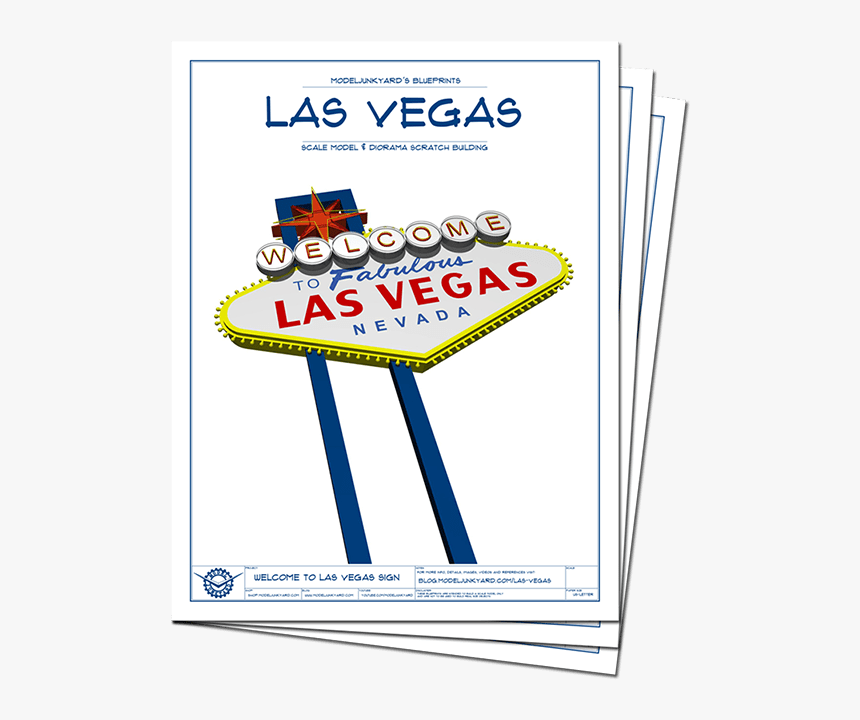 Welcome To Las Vegas Sign Blueprints - Welcome To Las Vegas Sign, HD Png Download, Free Download