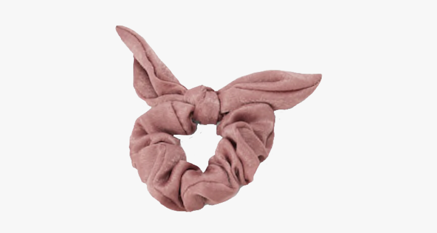 #scrunchie #pink #bow #headwear #pngs #png #lovely - Transparent Background Scrunchie Clipart, Png Download, Free Download