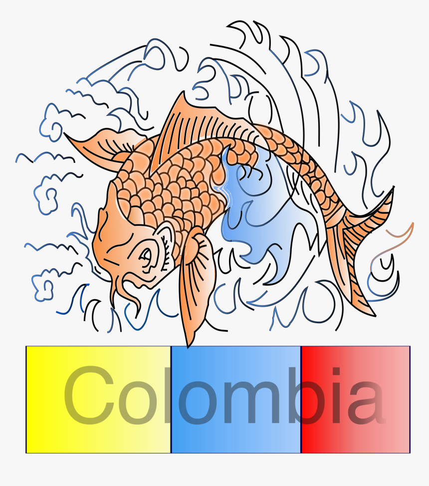 Pez Koi Colombiano Clip Arts - Portable Network Graphics, HD Png Download, Free Download