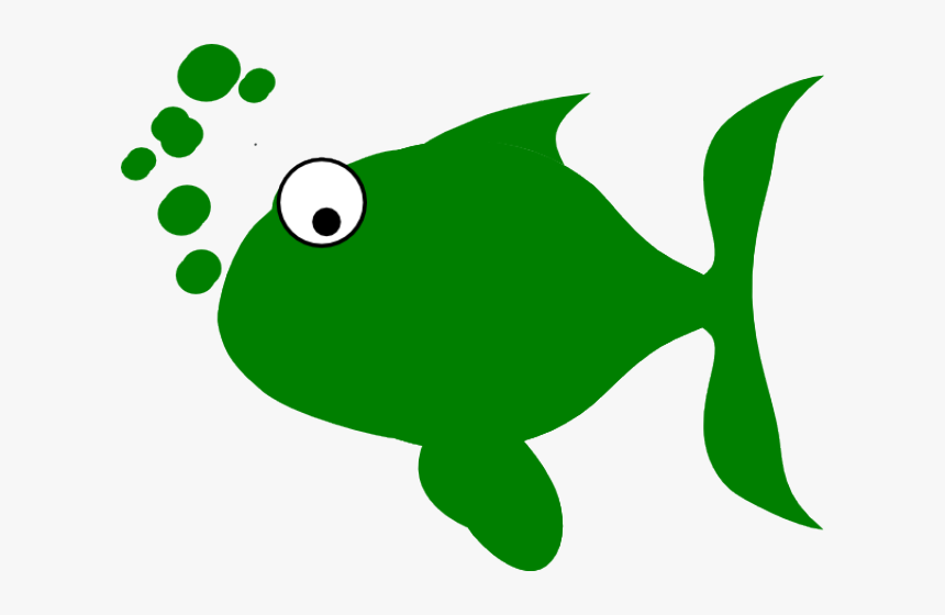 Koi Fish Clipart Animated - Clipart Green Fish, HD Png Download, Free Download