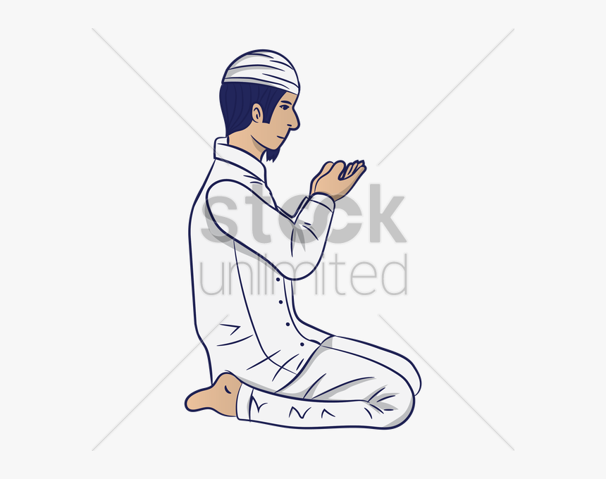 Download Muslim Man Working Catoon Clipart Clip Art - Islamic Man Reading Cartoon, HD Png Download, Free Download