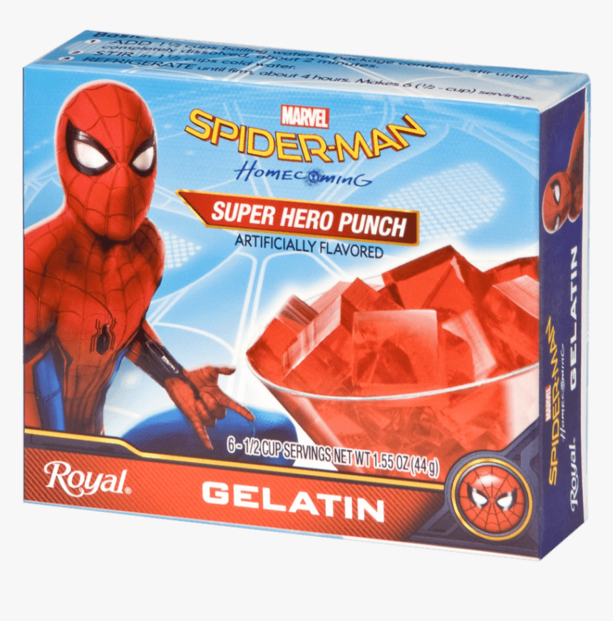 Royal Spider-man Super Hero Punch Gelatin - Spider-man, HD Png Download, Free Download