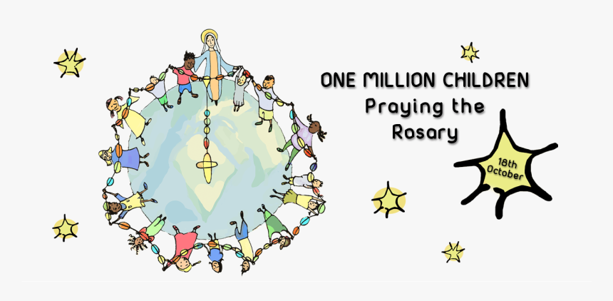 One Million Children Praying The Rosary , Png Download - Milion Deti Sa Modli Ruzenec, Transparent Png, Free Download