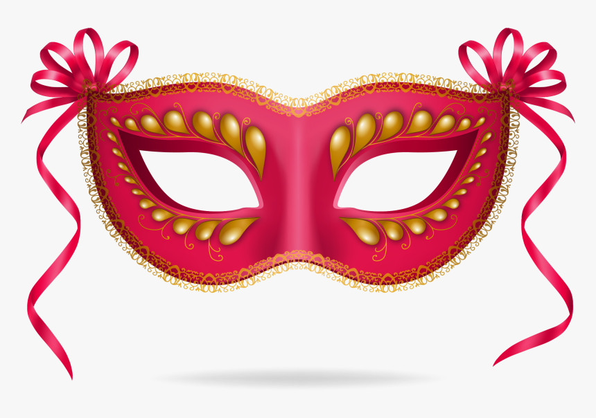 Clip Art Mask Ball Computer File - Pink Mask Designs, HD Png Download, Free Download