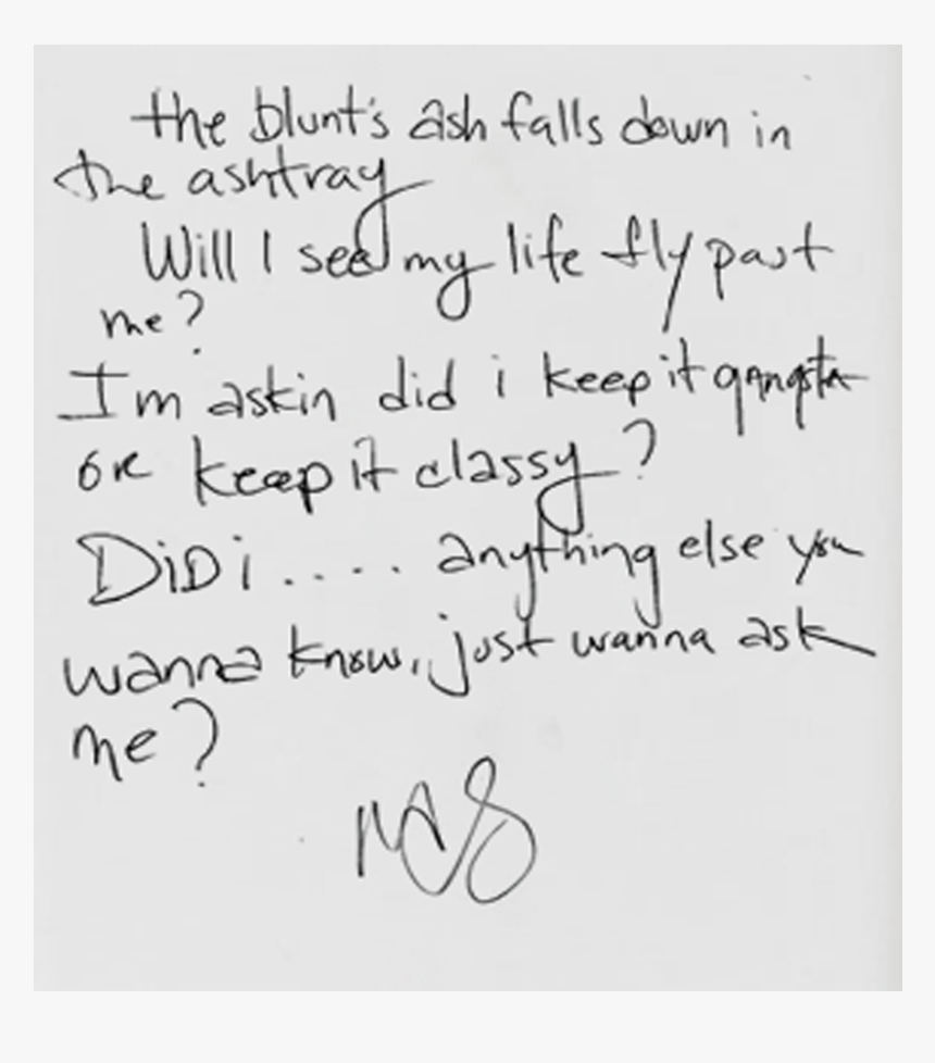 Nas Rapper Handwriting, HD Png Download, Free Download