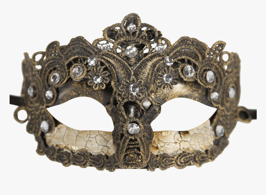 Vintage Bronze Lace Masquerade Mask - Masque, HD Png Download, Free Download