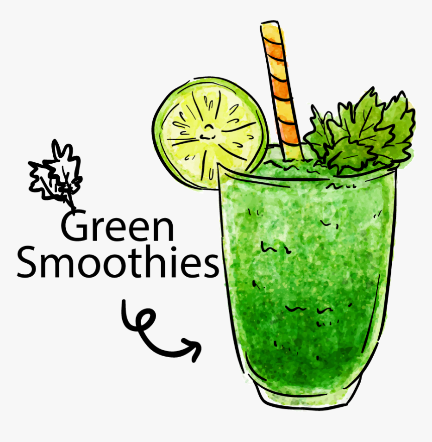 Juice Clipart Smoothie - Transparent Background Smoothie Clipart, HD Png Download, Free Download