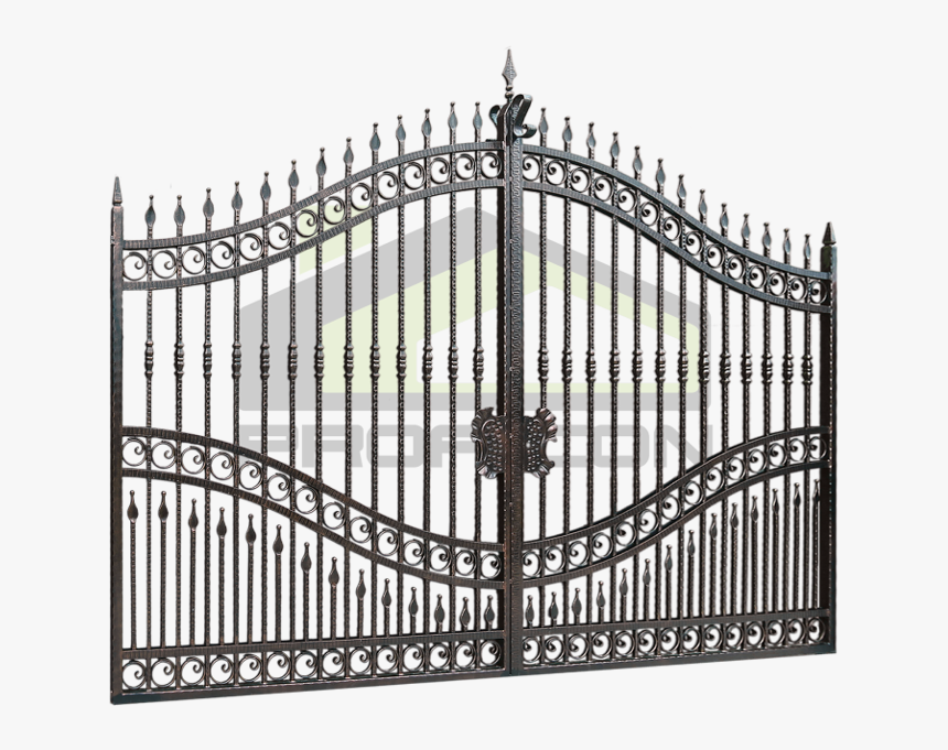 Gate Drawing Black And White - Door Design Iron Big, HD Png Download, Free Download