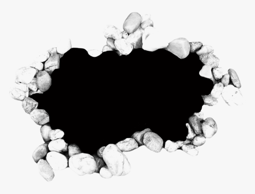 #hole #black #rocks #broken #effects #dark - Mask Photofiltre, HD Png Download, Free Download