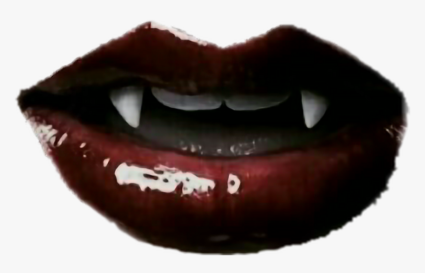 #vampire #fangs #lips #redlips #lipstick - Camille Belcourt Aesthetic, HD Png Download, Free Download