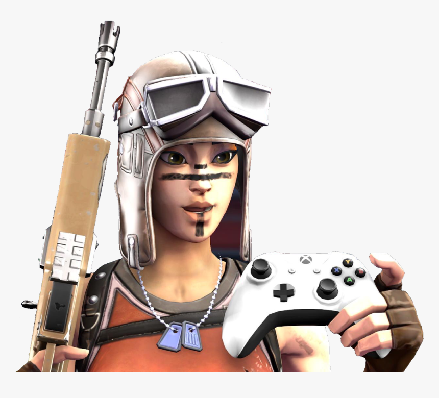 Sxtch Gfx Freetoedit Fortnite Fortnitelogos Fortnit Renegade Raider With Xbox Controller Hd Png Download Kindpng