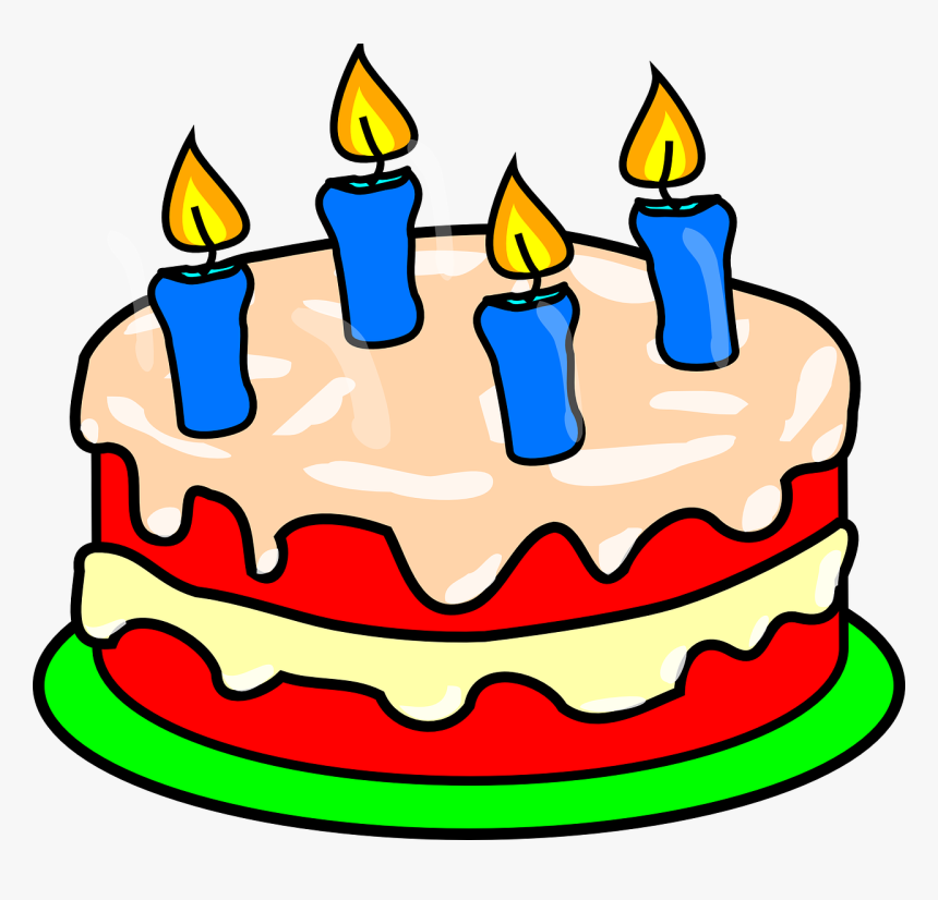 yellow birthday cake clipart