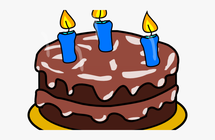 Tart Clipart Clip Art - Birthday Cake With 3 Candles, HD Png Download, Free Download