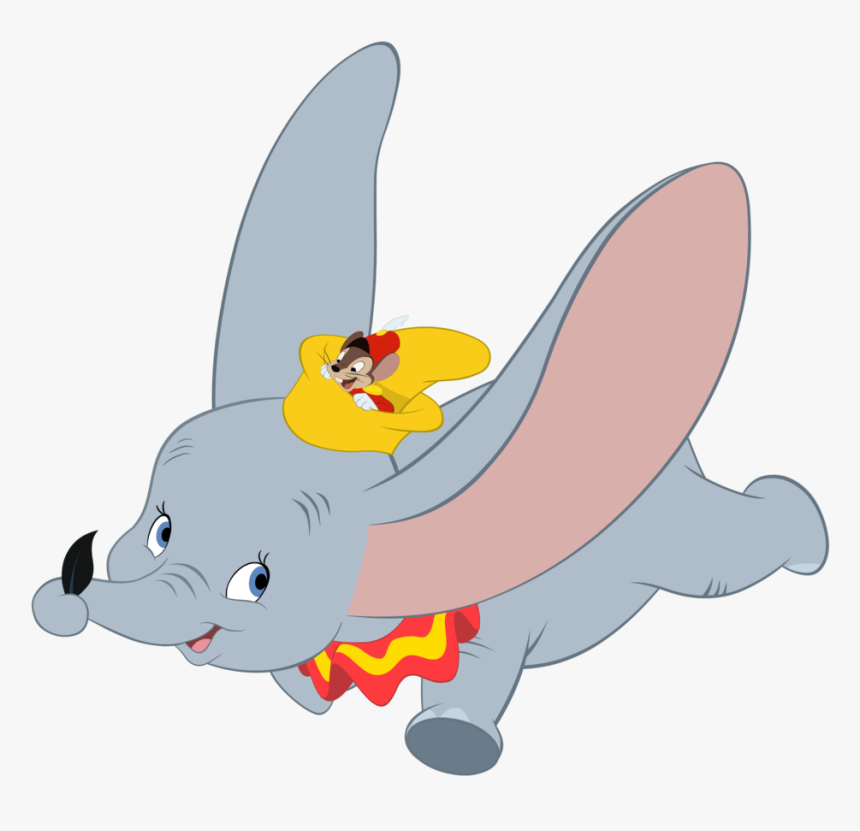 Dumbo Drawing Original - Dumbo Flying Transparent Background, HD Png Download, Free Download