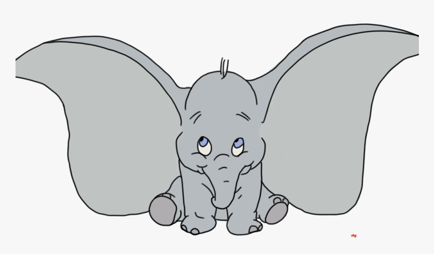 Quick Dumbo Drawing - Dumbo The Elephant Drawing, HD Png Download, Free Download