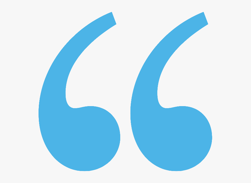 Pic Of Blue Quotation Symbol, HD Png Download, Free Download