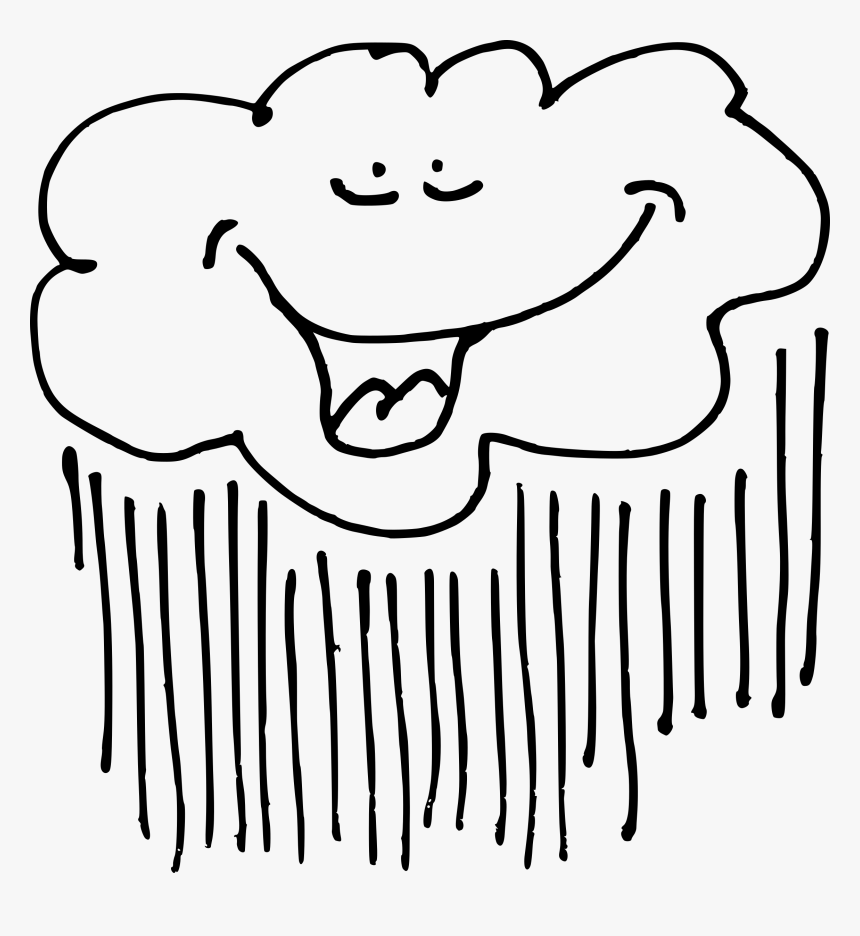 Cloud-rain Clip Arts - Raining Clouds Clip Art, HD Png Download, Free Download
