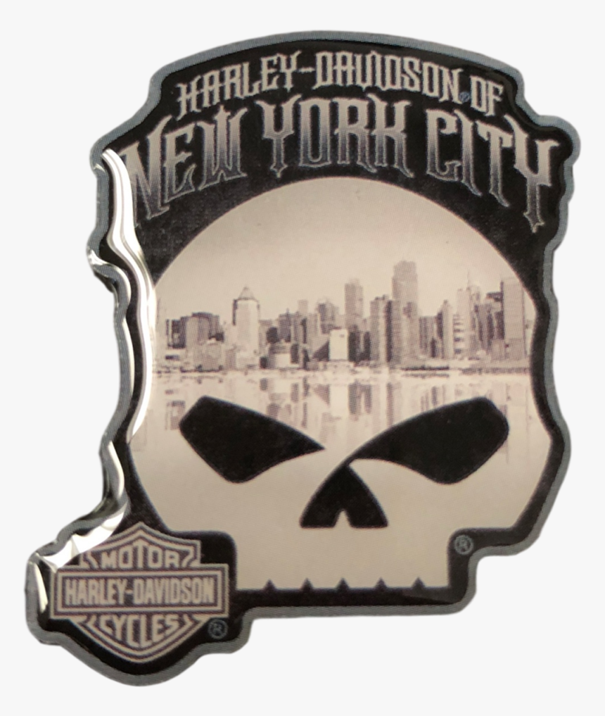 Nyc New Exclusive Skullsky Pin - Harley Davidson, HD Png Download, Free Download