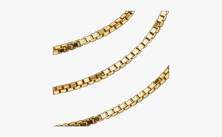 14kt Gold Box Chain - Gold Box Chain Png, Transparent Png, Free Download