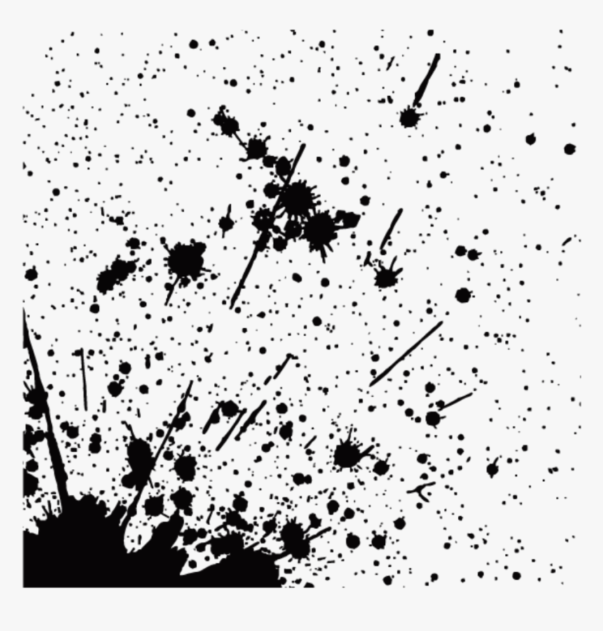 Black Splatter Paint Background, HD Png Download, Free Download