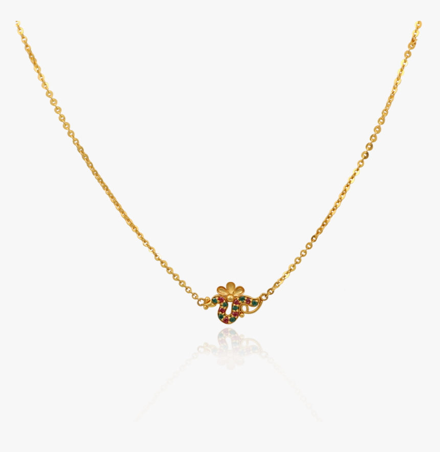 Beautiful Gold Chain With Pendant - Necklace, HD Png Download, Free Download