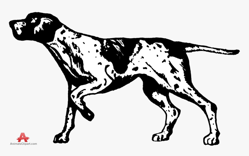 Dog Clipart Images Of Hunting Dogs Collection Transparent - Simple Hunting Dog Drawing, HD Png Download, Free Download