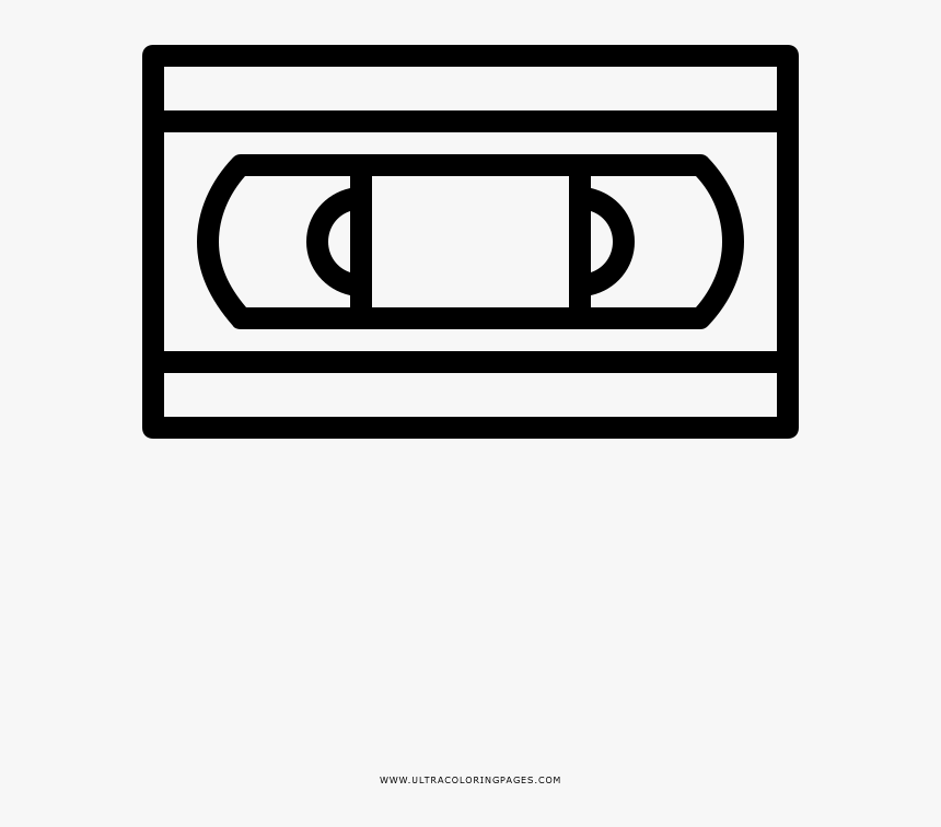 Vhs Tape Coloring Page, HD Png Download, Free Download