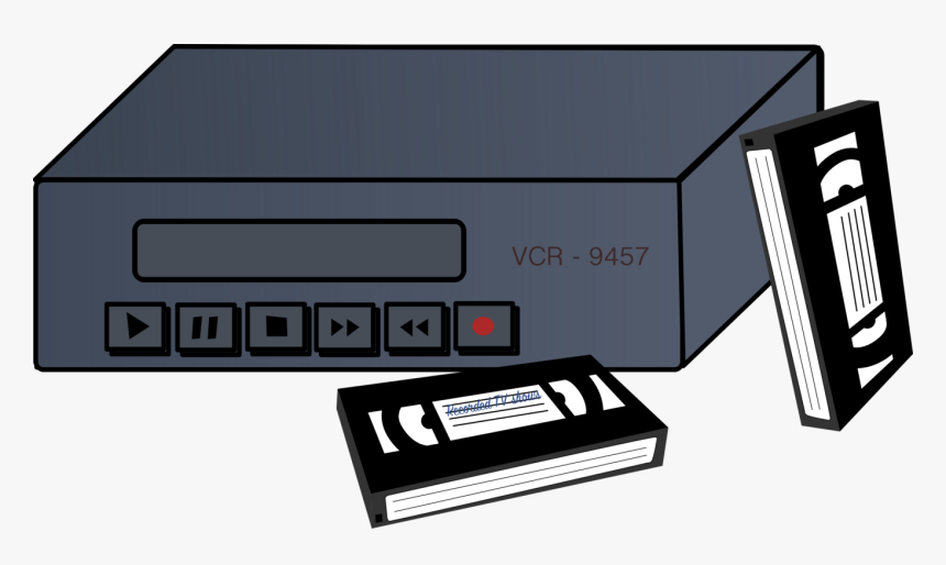 Transparent Cassette Tape Clipart - Vhs Player Clip Art, HD Png Download, Free Download