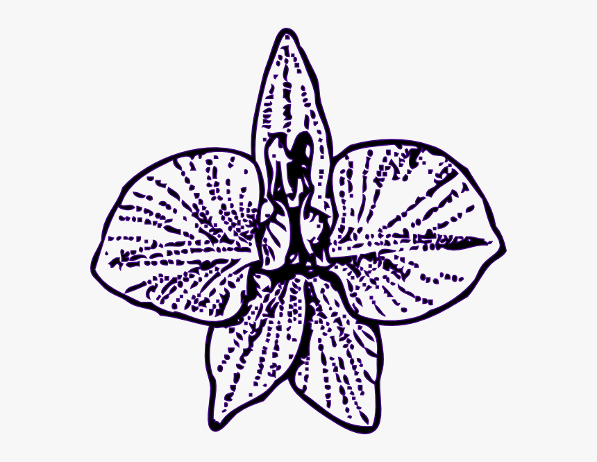 Flower Outline Svg Clip Arts - Larkspur Flower Tattoo, HD Png Download, Free Download