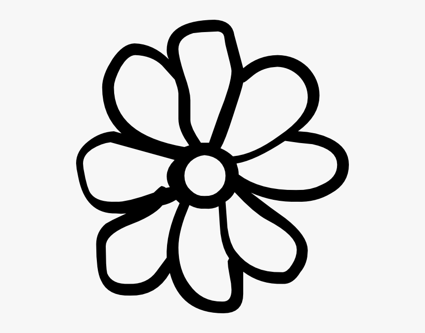 Free Vector Phaistos Glyph Clip Art - Clipart Flower Outlines Free, HD Png Download, Free Download