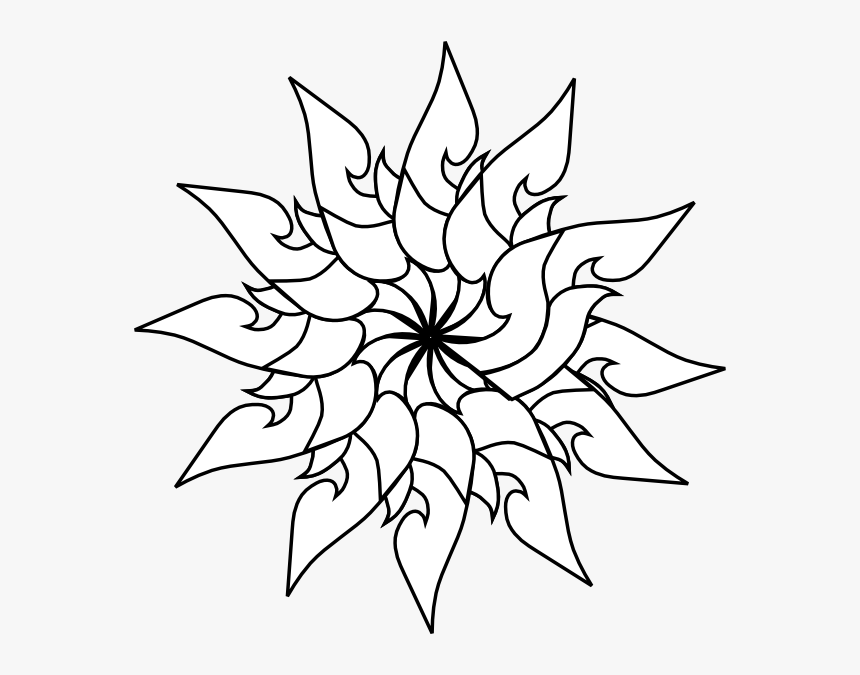 Thailand Floral Decoration Outline Clip Art At Clker - Arts Of Thailand Simple, HD Png Download, Free Download