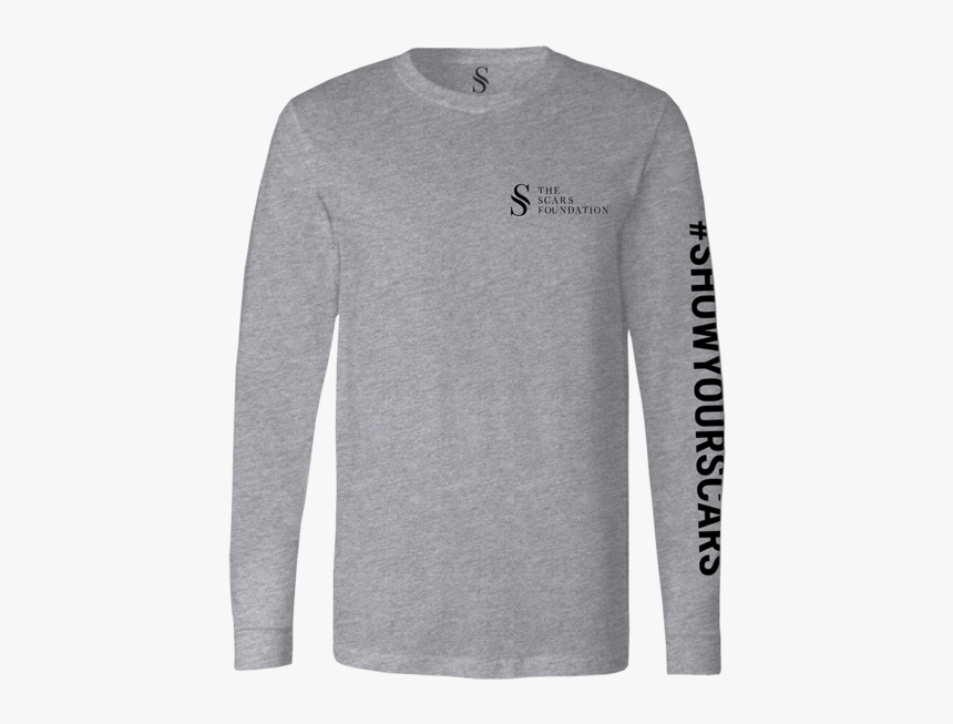 Show Your Scars Long Sleeve Tee - Long-sleeved T-shirt, HD Png Download, Free Download